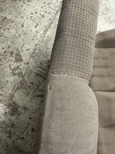 Cabrio Rückbank Hahnentritt beige